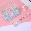 Wholesale of Japanese-style cat work badges, cartoon ID cards, bus cards, and sliding cover waterproof student card holders details Picture